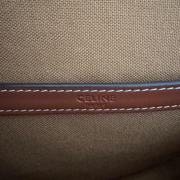 MEDIUM FOLCO BAG IN TRIOMPHE CANVAS AND CALFSKIN - Picture 6 of 8